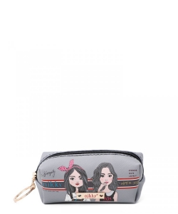 Nikky Small Rectangular Coinpurse with Key Ring NK21011 Twin Sister